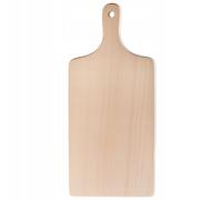 Planche à découper en bois KADAX, planche à déjeuner, planche de cuisine pour pain, viande, légumes, planche à découper pratique avec poignée ergonomique,(28 x 17,5 cm)