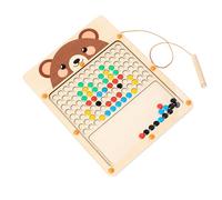 Table à dessin à stylo magnétique, table magnétique pour - Magnet Doodle Board - Tablette d'écriture en bois portable pour Voyage Auto Avion Play Preschool