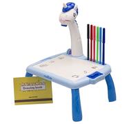 Table à Dessin avec Projecteur Licorne pour Enfant Maxlife Bleu