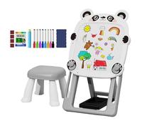 Table à dessin double face, tableau magnétique | Tableau magnétique à dessin réglable des deux côtés pour petits | Tableau magnétique avec support pliable et blanc