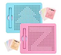Table à dessin magnétique double face pour enfants à partir de 3 ans | Avec stylo à bille en acier et fonction d'extinction | Jouets éducatifs pour l'alphabet, les chiffres et la créativité | Durable