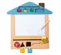 Table à dessin magnétique, table à dessin magnétique pour, Pad d'écriture de bébé en bois, DOODLE CONSABLE DOODLE SCHEDER PEINTURE DE PEINTURE DE SCHECK GAMES ÉTAPE