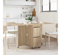 vidaXL Table à dîner 2 pcs Bois d'ingénierie 140 x 80 x 77 cm