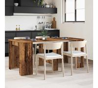 vidaXL Table à dîner 180 x 85 x 75 cm Bois d'ingénierie Chêne noir