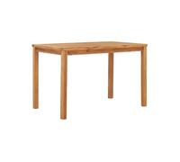 Bois de Teck Solide Table à Dîner de Jardin Terrasse Salle à Manger vidaXL