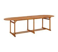 Table à dîner de Jardin 280x90x75 cm en Bois d'acacia Massif,Robuste et élégante pour terrasse,Patio ou extérieur,Finition à l'huile,Design Rustique et Durable,Livraison aléatoire pour pièce Unique