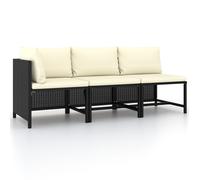 Table à Dîner de Jardin Gris 110x70x65 cm Résine Tressée Terrasse Patio vidaXL