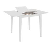Table à dîner extensible Blanc (80-120) x 80 x 74 cm MDF - vidaXL