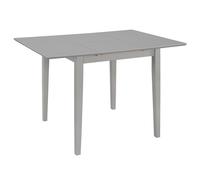 Table À Dîner Extensible Gris (80-120) X 80 X 74 Cm Mdf Gris
