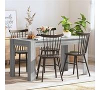 vidaXL Table à dîner Sonoma gris 140x74,5x76 cm Bois d'ingénierie 815199