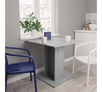 825823 vidaXL Table à dîner Sonoma gris 80x80x75 cm Bois d'ingénierie
