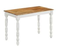 Table à dîner - VIDAXL - 110x60x76 cm - Bois de manguier massif - 6 places - Design contemporain