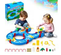 VEVOR Table à Eau avec 39 Accessoires, Table de Jeux d'Eau Enfant, Parc Aquatique d'Été, Jouets d'Activités Sensorielles pour Jardin Pelouse Plage, pour Tout-petits, Garçons, Filles de 3 Ans et Plus