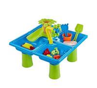 Table à Eau de Sable de Plage - Ensemble de Jeu pour 45 x 45 x 37 cm, Jouet éducatif en Caoutchouc, Table d'activités Aquatiques avec Accessoires Amusants | Équipement sensoriel pour Jeux inté