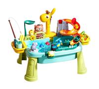 Table À Eau Électrique pour Les Tout-Petits De 1 À 5 Ans | Évier De Jeu Pour E-nfants Avec Eau Courante Et Robinet Girafe, Table D'activités Aquatiques Sensorielles Pour Tout-petits