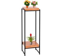 Mendler Table à Fleurs HWC-K71, étagère à Fleurs Table d'appoint étagère à Plantes, certifiée MVG MDF métal - Naturel, 101cm