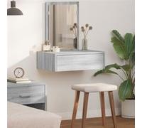 Table De Maquillage Murale Vidaxl Gris Sonoma 60x40x70 Cm Gris