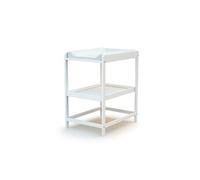 AT4 - Table à langer bébé 1 étagère en bois CONFORT Blanc|73 x 54 x 89 cm|Petit espace|Espace rangement|Meuble à langer bébé