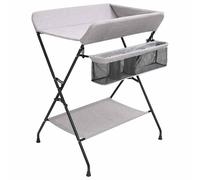 Table à Langer Anthracite Fer Plateau Meuble à Langer pour Bébés Maison vidaXL