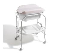 Table à langer avec baignoire - Maïka - Baignoire intégrée avec transat amovible - Tuyau de vidange inclus