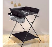 Table à langer bebe,Station à langer pour bébé portable,Table à langer pliable,Commode à langer avec coussin,avec roues, réglable en hauteur,Table à Langer Mobile avec Matelas à Langer,NIOR