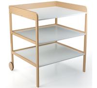 Table à langer Clara XL blanc-naturel