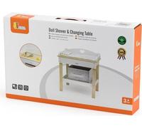 Table à langer en bois avec baignoire
