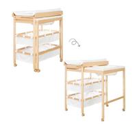 roba Combi bain table à langer à roulettes, naturel