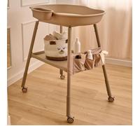 Table à langer LIONELO Rosie - Réglable en hauteur - Roulettes - Organisateur