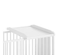 Table à langer Maya en bois pour lit de 120x60 cm ou 140x70 cm, laquée en blanc avec de la peinture à l'eau CoolDreams