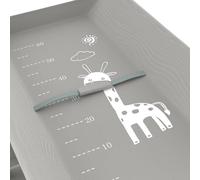 Table à Langer Mobile,Commode à Langer Pliable avec Panier de Rangement,Table à Langer pour Nouveau-nés et Tout-Petits, Rangement,5 hauteurs réglables H62-90cm,Vert