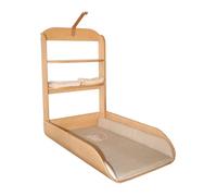 roba Table à langer murale Liebhabär, 2 étagères, naturel 85x49x76,5/17 cm