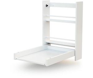 Table à langer murale - 56 x 77,5 x 78 cm - WEBABY - ESSENTIEL - Blanc