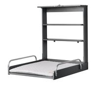 Table à langer murale pliante + matelas à langer déperlant roba style anthracite / gris argenté TU