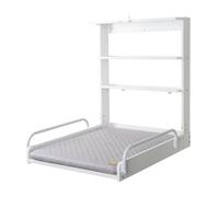 Table à langer murale pliante + matelas à langer déperlant roba style blanc / gris argenté TU