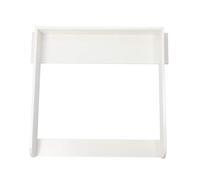 Table à langer Puckdaddy Knut - 90x75,4x10 cm, matelas à langer en bois blanc, plateau à langer de haute qualité compatible avec les commodes Ikea Koppang, matériel de montage mural inclus