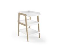 Table à langer TSUGA - Bois massif et MDF - L.58 x P.71,1 x H.101,2 cm - Pour matelas 50x70 cm - Blanc mat