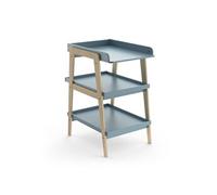 Table A Langer Tsuga - Bois Massif Et Mdf - L.58 X P.71,1 X H.101,2 Cm - Pour Matelas 50X70 Cm - Bleu Orage