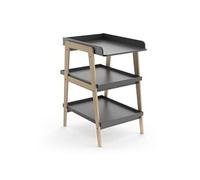 Table A Langer Tsuga - Bois Massif Et Mdf - L.58 X P.71,1 X H.101,2 Cm - Pour Matelas 50X70 Cm - Gris Graphite