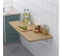 Table à linge pliante murale en bois laqué robuste avec support, design peu encombrant pour buanderie, cuisine et restaurant - Durable et facile à installer