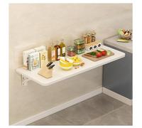 Table à linge pliante murale pour bureau et maison - Bureau mural flottant fonctionnel pour petits espaces - Banc de travail suspendu (50 x 30 cm)