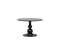 Table à manger Ø120 cm bois de manguier noir Blanco