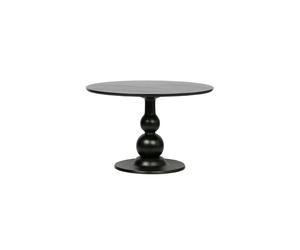 Table à manger Ø120 cm bois de manguier noir Blanco