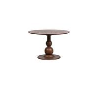 Table à manger Ø120 cm bois de manguier noyer Blanco