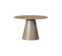 Table à manger Ø120 cm MDF marron militaire JORRE