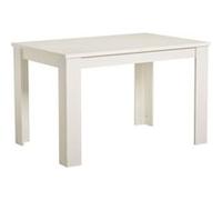 Table à Manger 120x80 cm Blanc 6 Places Extensible Blanc G