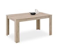 Table à manger 135x80 chêne gris 6 places