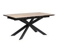 Table à manger 160/240 x 90 cm extensible Boot effet bois Atmosphera Beige G