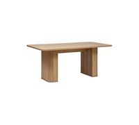 Table à manger ""Colva"" en placage effet bois L180cm - Atmosphera createur d'interieur
