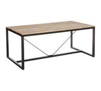 Table à manger 180 x 90 cm Edena Atmosphera Naturel/noir, Noir G